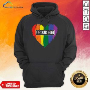 Delighted Proud GiGi Rainbow Heart 2 Hoodie