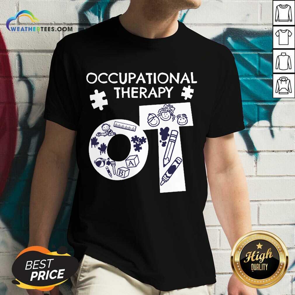 Enthusiastic Occupational Therapy 5 V-neck