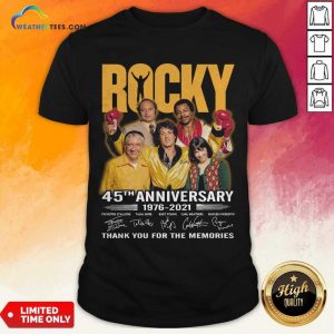 Enthusiastic Rocky 45th Anniversary Shirt