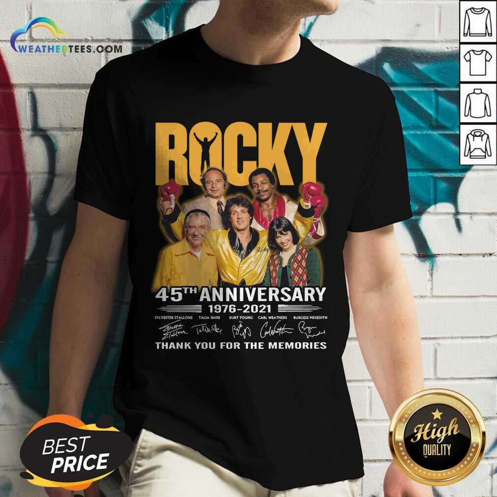 Enthusiastic Rocky 45th Anniversary V-neck
