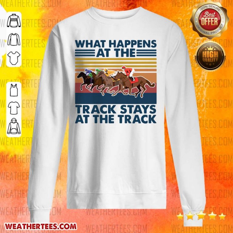 Good Happens At 5 Track Stays Sweater - Design by Weathertee.com