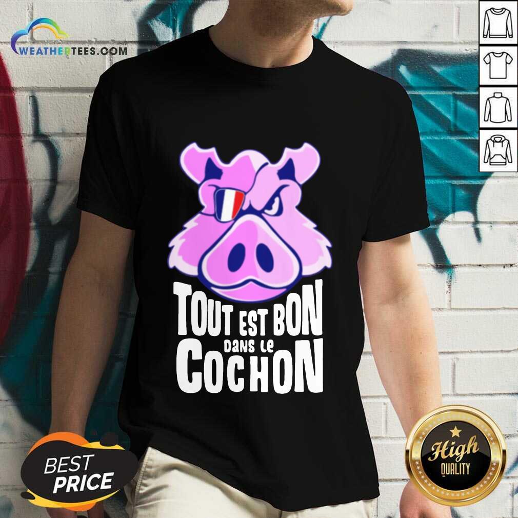 Hot Tout Est Bon Dans Le Cochon V-neck