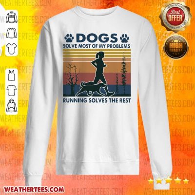Great Dogs Solve Problems 3 Sweater - Design by Weathertee.com