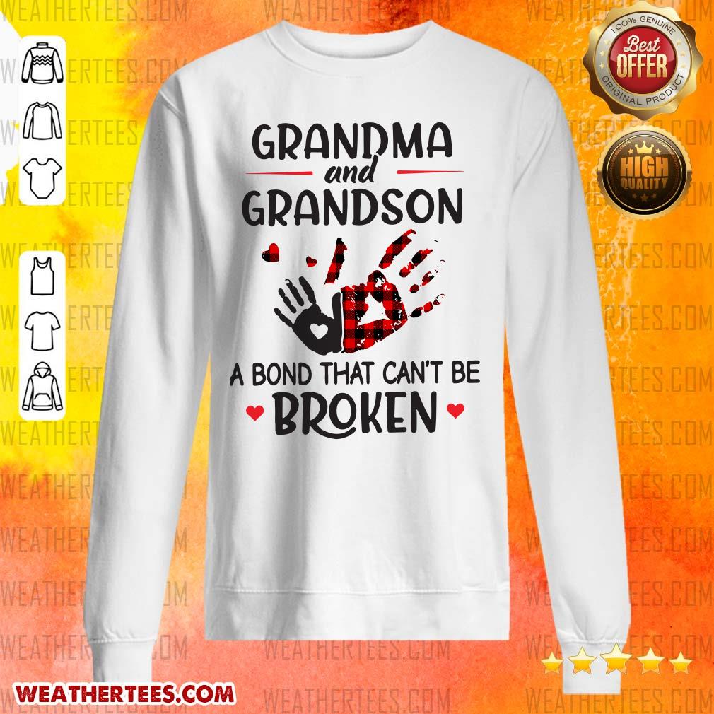 Happy Grandma 14 Grandson Bond Sweater - Design by Weathertee.com