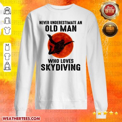 Hot 12 Old Man Loves Skydiving Sweater - Design by Weathertee.com