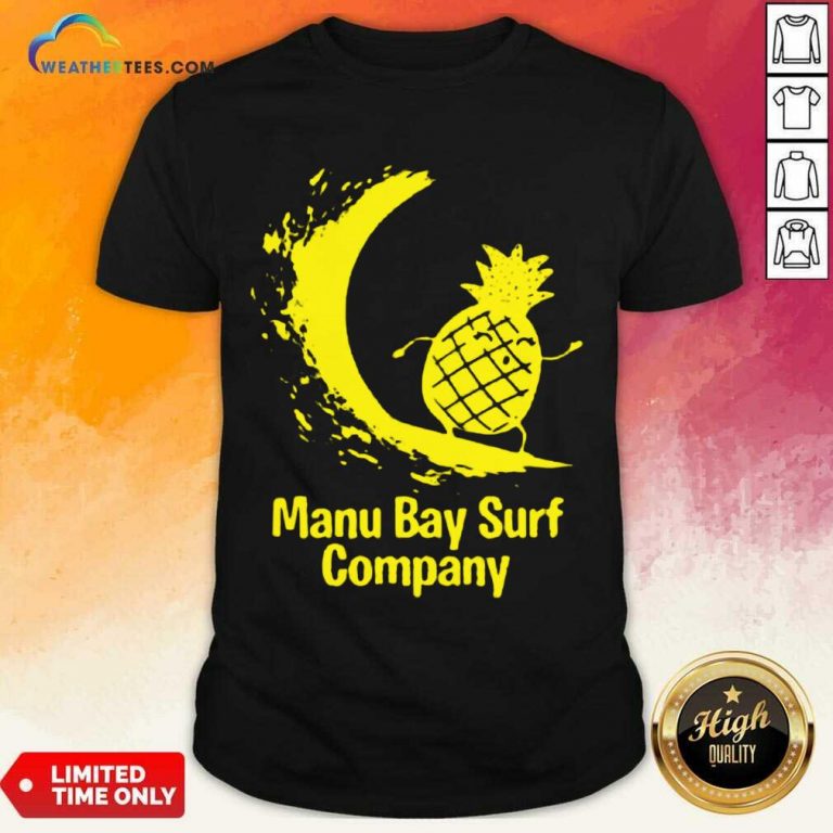 Relaxed Manu Bay Surf Gold Pineapple 5 Shirt