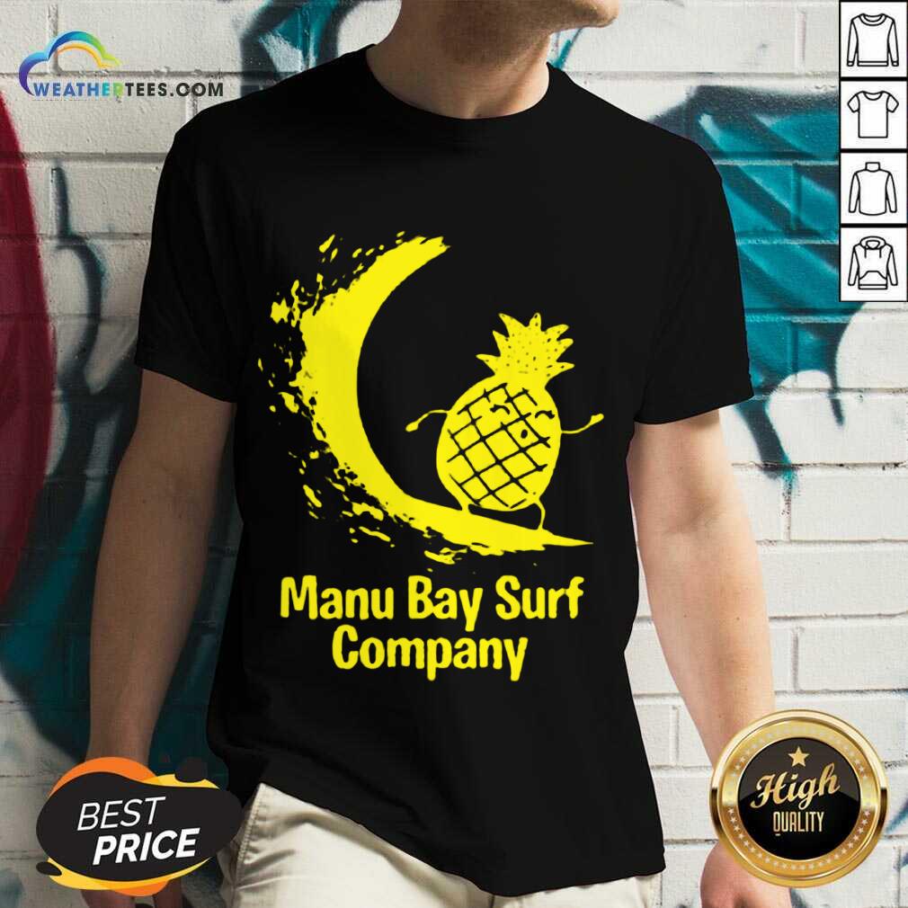Relaxed Manu Bay Surf Gold Pineapple 5 V-neck