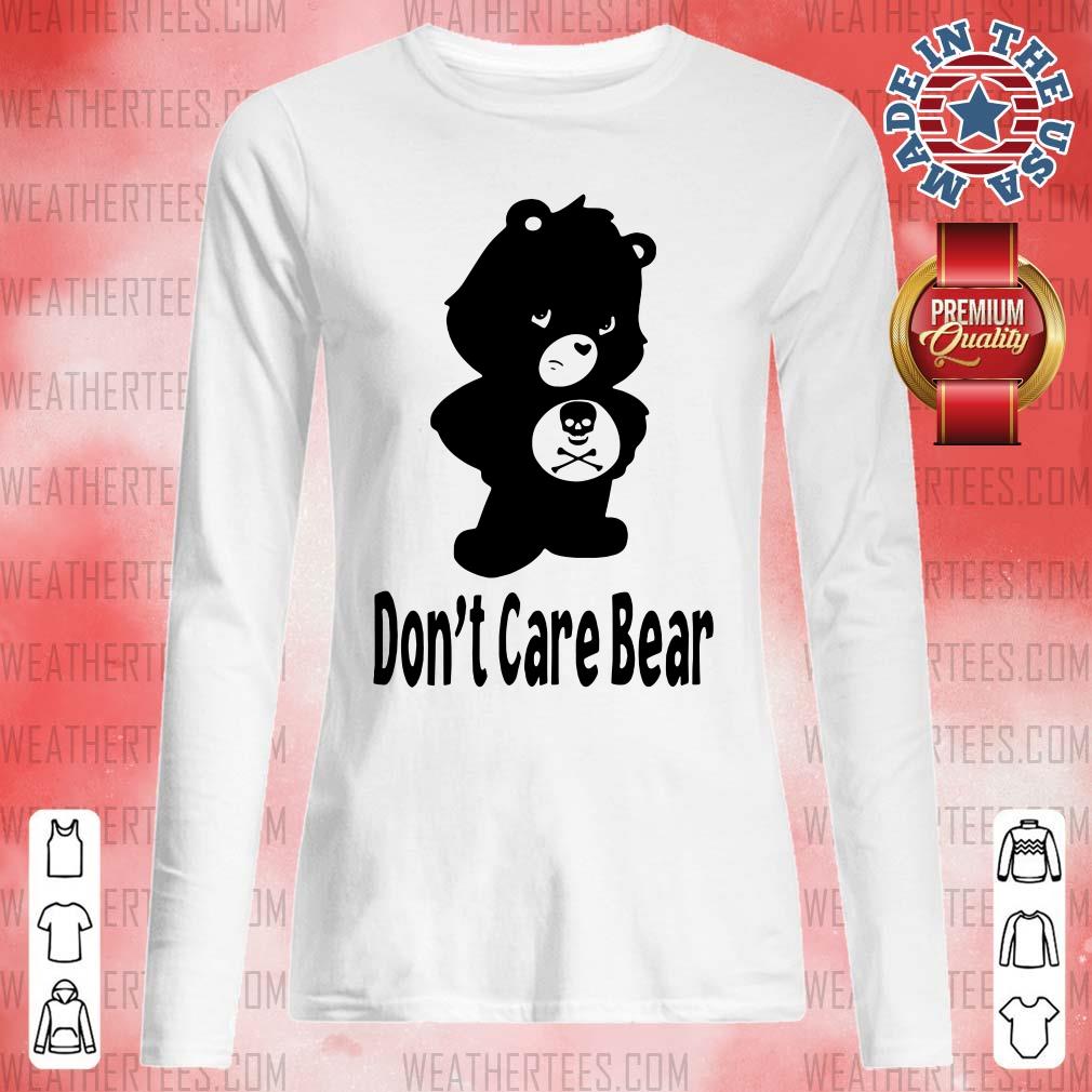 Shocked 7 Dont Care Bear Long-sleeved - Design by Weathertee.com