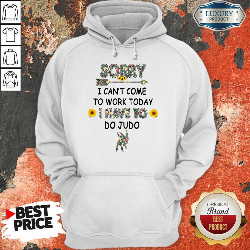 Happy Sorry I Can't I Come To Work Today I Have To Do Judo Hoodie