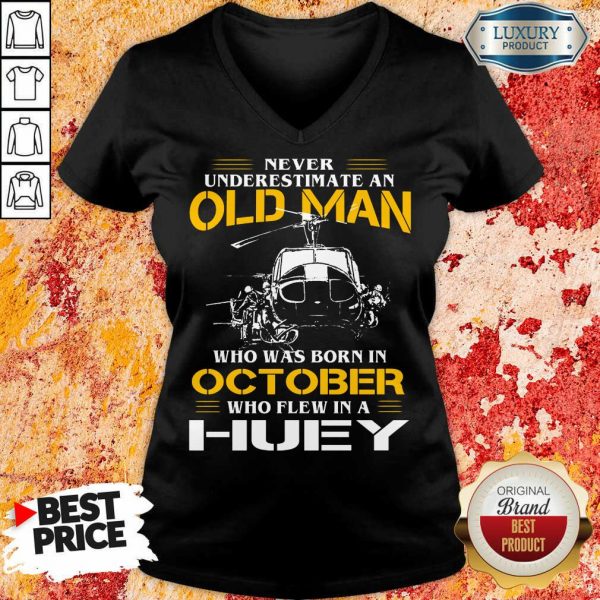 Old Man Who Was Born In October Huey V-neck