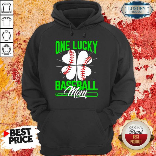 Top One Lucky Baseball Mom Hoodie