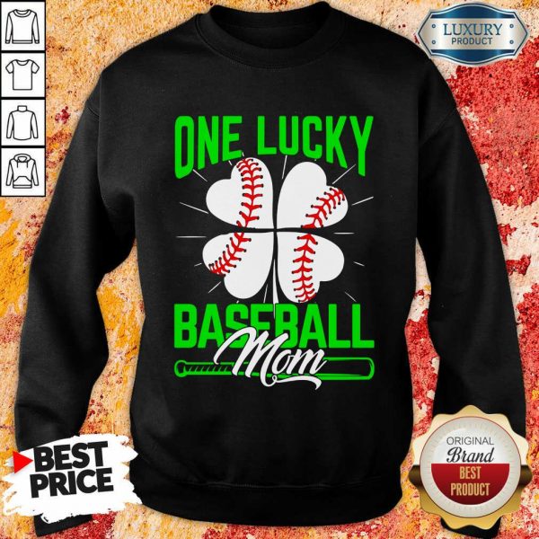Top One Lucky Baseball Mom Sweatshirt