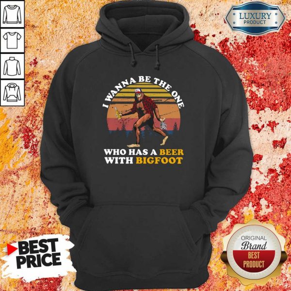 Who Has A Beer With Bigfoot Hoodie
