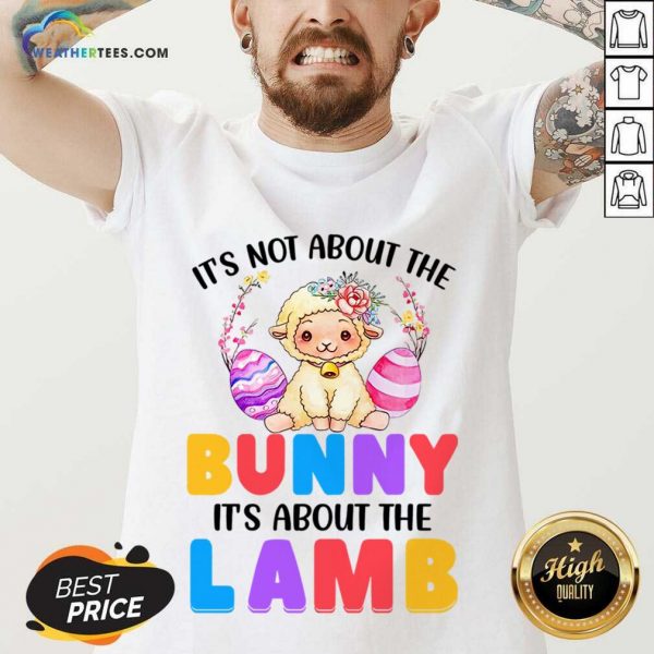 It's Not About The Bunny It's About The Lamb V-neck