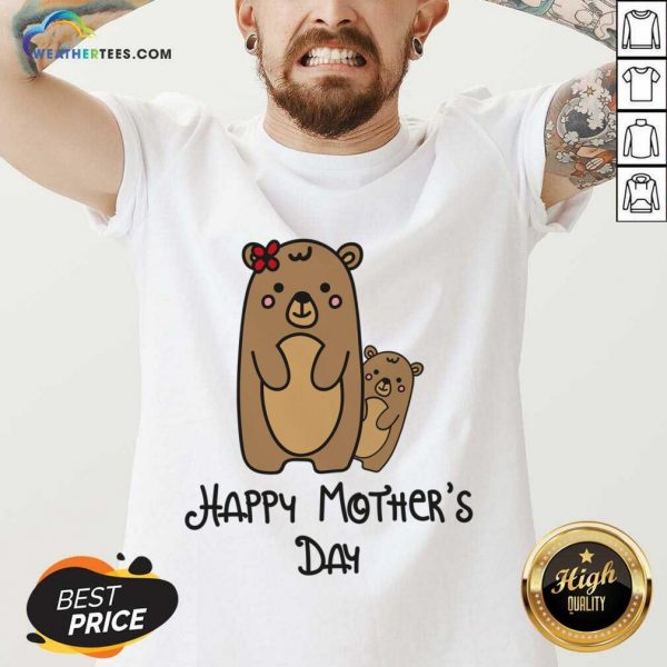 Bear Happy Mother's Day V-neck