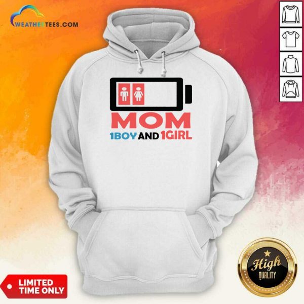 Mom One Boy And One Girl Hoodie