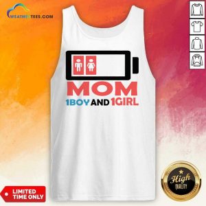 Mom One Boy And One Girl Tank Top