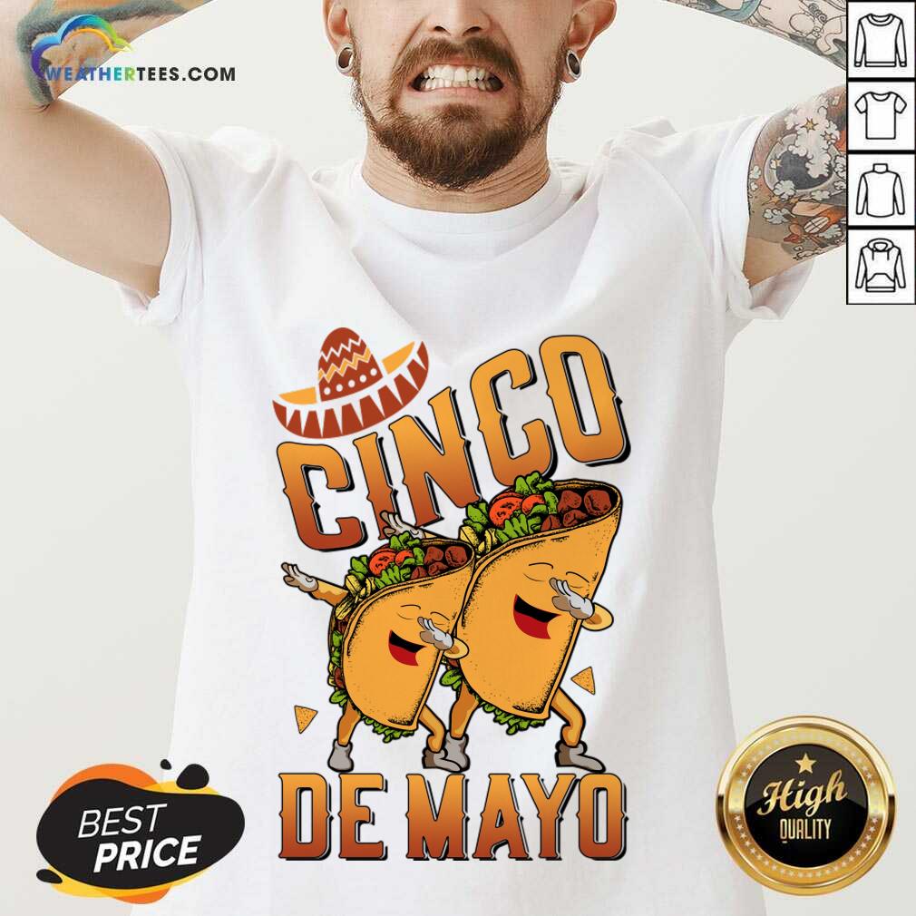 Cinco De Mayo Tacos Dabbing V-neck