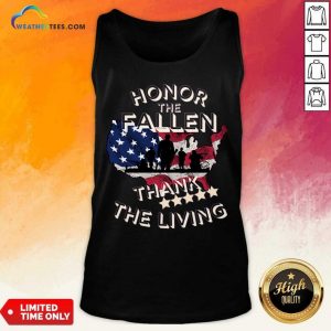 Honor The Fallen Thank The Living America Tank Top