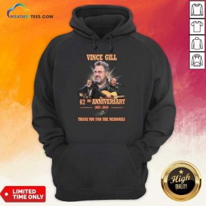 Vince Gill 67rd Anniversary 1957-2024 Thank You For The Memories Hoodie