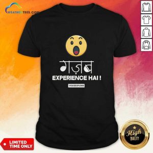 Wow Emoji Gazab Experience Hai T-Shirt