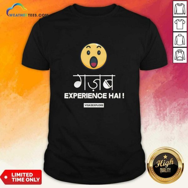 Wow Emoji Gazab Experience Hai T-Shirt
