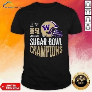 Washington Huskies 2024 Sugar Bowl Champions Purple Helmet T-Shirt
