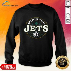 Winnipeg Jets Black St. Patrick's Day Lucky Sweatshirt