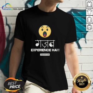 Wow Emoji Gazab Experience Hai V-neck