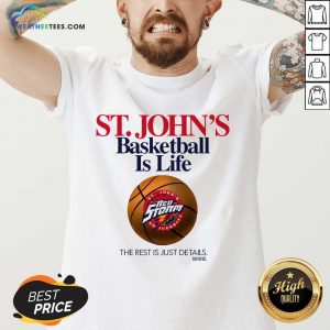 St. John's Basketball Is Life Red Storm V-neck