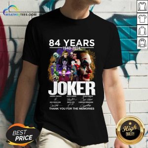 84 Years 1980-2024 Joker Thank You For The Memories V-neck