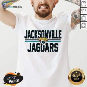 White Jacksonville Jaguars Mesh Team Graphic V-neck