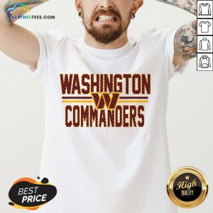White Washington Commanders Mesh Team Graphic V-neck