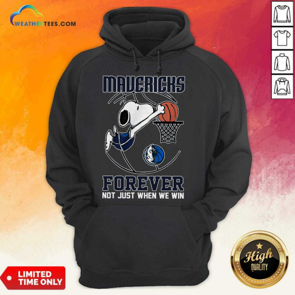 Dallas Mavericks Snoopy Plays Basketball Forever Not Just When We Win Hoodie