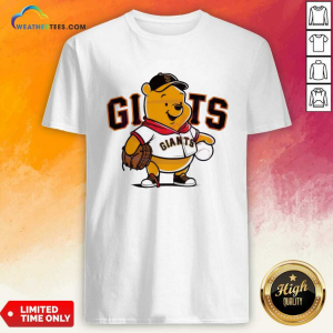 Winnie The Pooh San Francisco Giants Baseball T-Shirt
