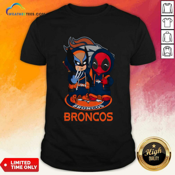 Denver Broncos Marvel Wolverine Deadpool True Friends T-Shirt