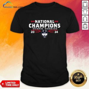 UConn Huskies 2024 NCAA Men's Basketball National Champions Bracket T-Shirt