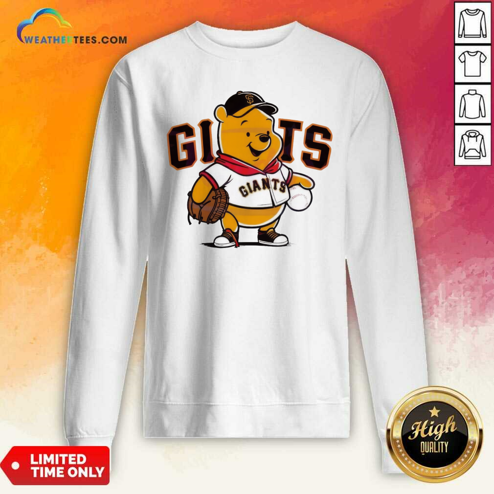 Winnie The Pooh San Francisco Giants Baseball Sweatshirt