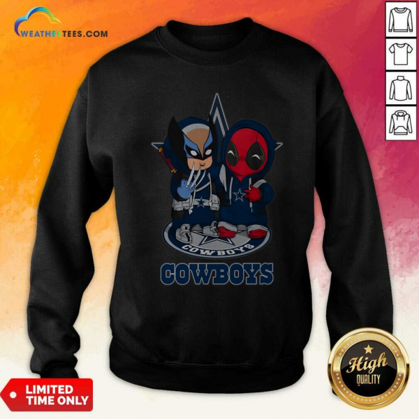 Dallas Cowboys Marvel Wolverine Deadpool True Friends Sweatshirt