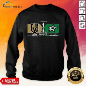 Vegas Golden Knights 2024 Stanley Cup Playoffs Round 1 Match-Up Sweatshirt