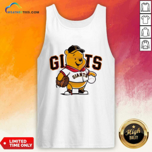 Winnie The Pooh San Francisco Giants Baseball Tank-top