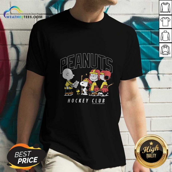 Snoopy Peanuts Gang Hockey Club V-neck