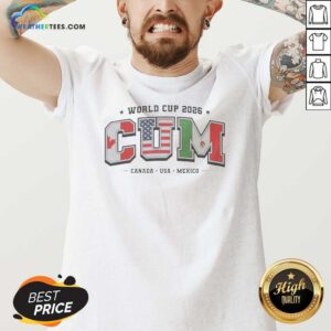 Awesome FIFA World Cup 2026 CUM Canada USA Mexico Sports Fan Soccer V-Neck Shirt