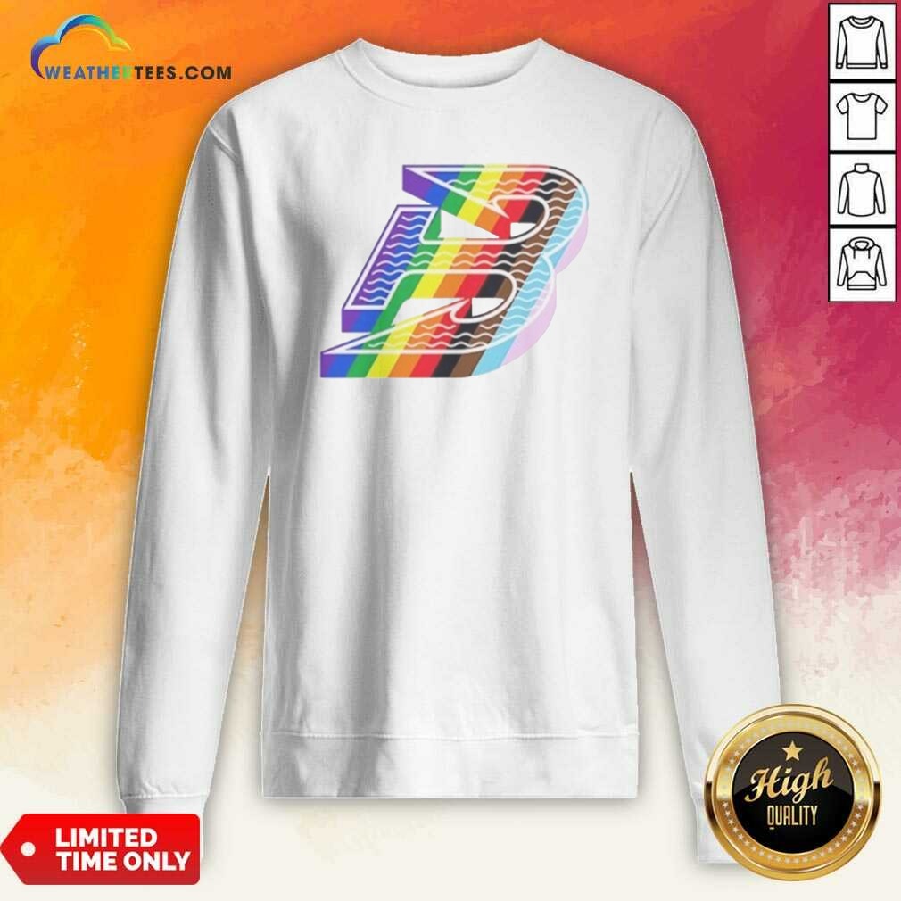 Boston Red Sox Pride Month Logo Alphabet B Rainbow LGBTQ Progress Flag shirt optimized on Sweatshirt Boston Red Sox Pride Month Logo Alphabet B Rainbow LGBTQ Progress Flag shirt optimized shown as a sweatshirt preview