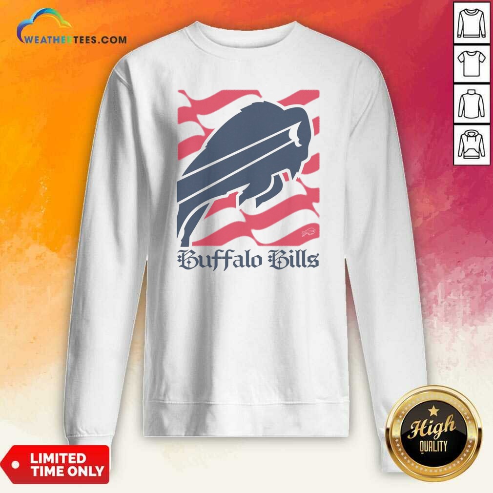 Buffalo Bills American Heritage Wordmark shirt optimized on Sweatshirt Buffalo Bills American Heritage Wordmark shirt optimized shown as a sweatshirt preview
