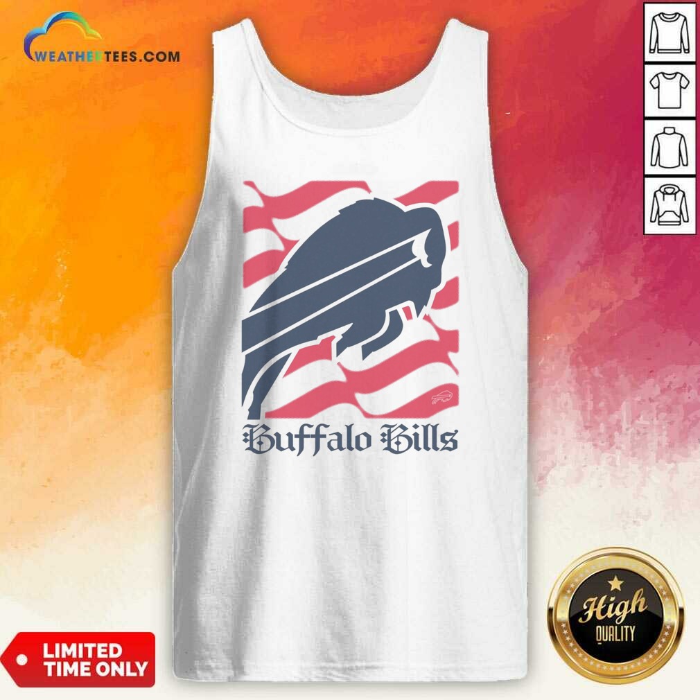 Buffalo Bills American Heritage Wordmark shirt optimized on Tank Top Buffalo Bills American Heritage Wordmark shirt optimized shown as a tank top preview