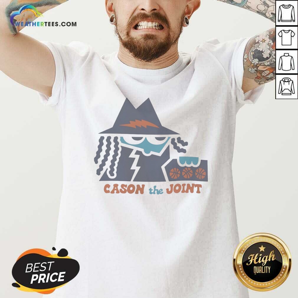 Funny Cason Wallace Oklahoma City Thunder NBA Cason The Joint shirt optimized on V-Neck Shirt Funny Cason Wallace Oklahoma City Thunder NBA Cason The Joint shirt optimized shown as a v-neck shirt preview