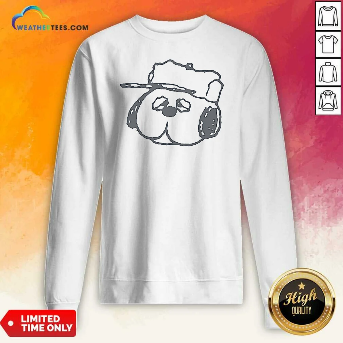 Funny Peanuts Olaf Larger Than Life Sweatshirt