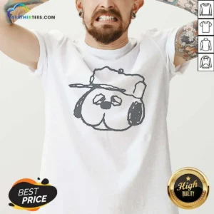 Funny Peanuts Olaf Larger Than Life V-Neck Shirt