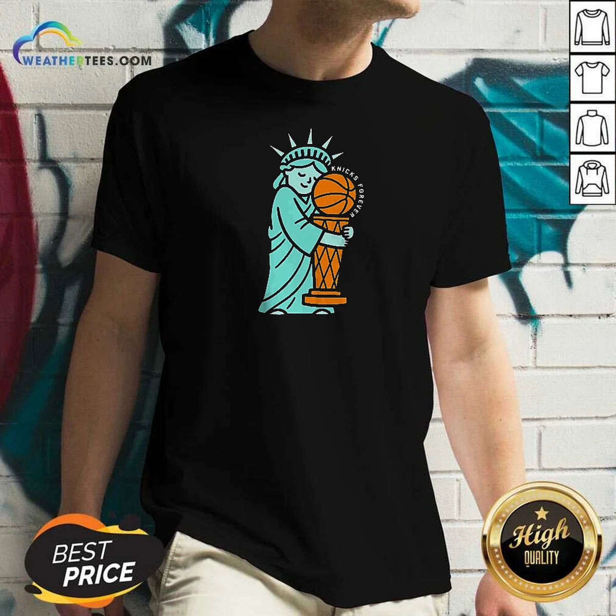 Funny Statue Of Liberty Hug Larry V-Neck Shirt Funny Statue Of Liberty Hug Larry V-Neck Shirt